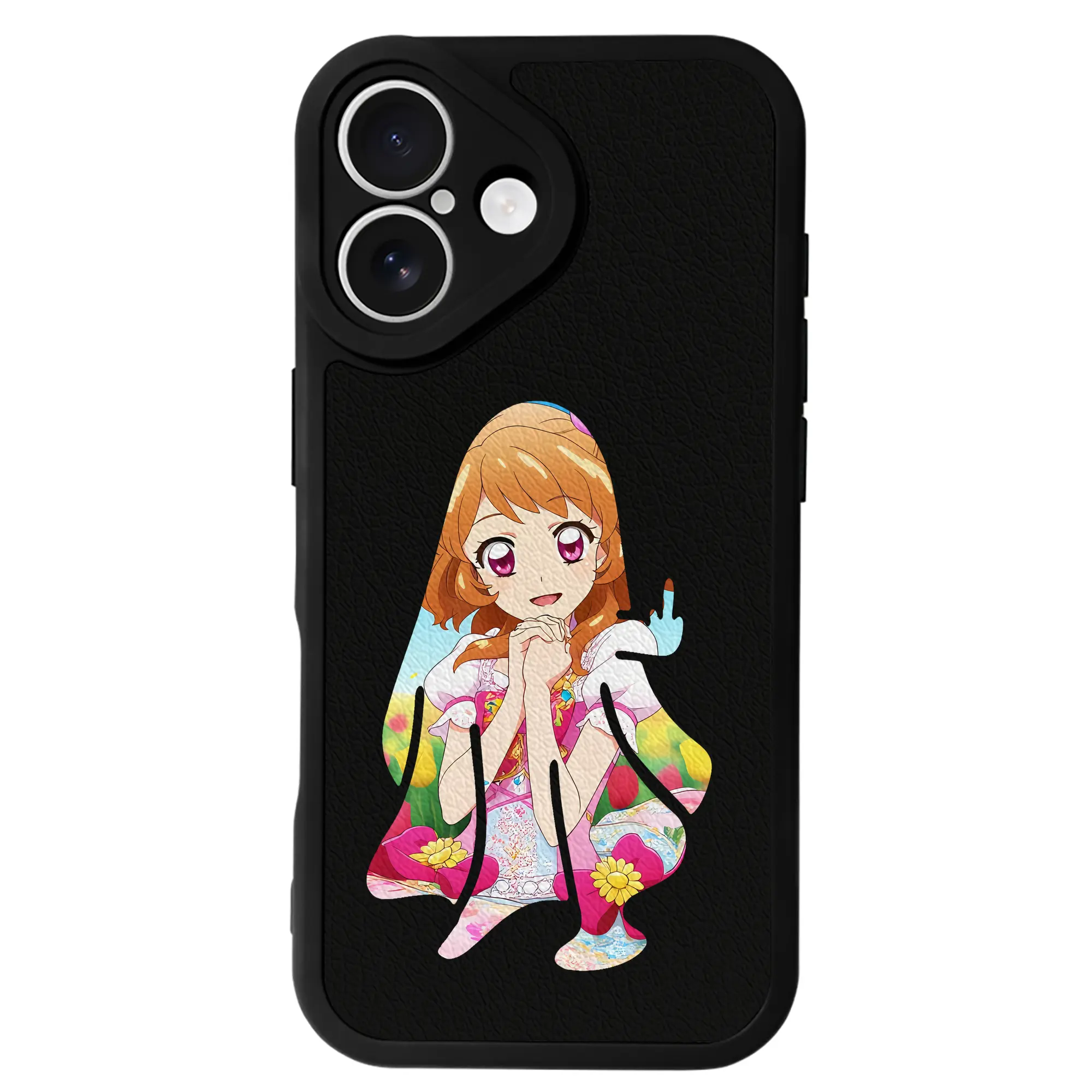 アイカツ グッズ 大空 あかり - IPhone 16シリーズ対応 ・ シリコンスマホケース ・ レザー調 ・ 高精度フィット ・ 耐衝撃 ・ ワイヤレス充電対応 ・ 精密カット